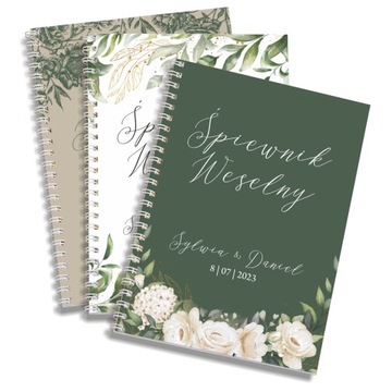 СВАДЕБНЫЙ песенник СВАДЬБА на спирали УЗОРЫ ЦВЕТА