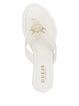 GUESS damskie klapki, buty Justy białe 40