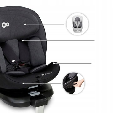 KINDERKRAFT I-360 АВТОКРЕСЛО I-SIZE 40-150 СМ ПОВОРОТНОЕ ISOFIX