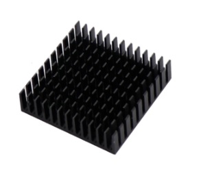 Radiator 40x40x11mm Termo-pad Czarny
