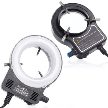 REGULOWANE OŚWIETLENIE 32 LED 60MM DO MIKROSKOPU
