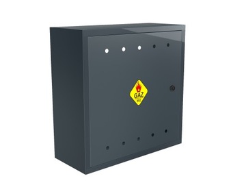 SKRZYNKA GAZOWA SZAFKA 60x60x25 GAZ ANTRACYT