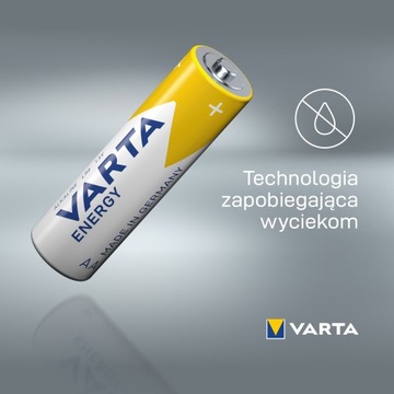 10 X АККУМУЛЯТОРОВ VARTA ENERGY AA LR6 R6 ALKAY