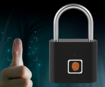 Kłódka na Odcisk Palca Antywłamaniowa Wodoodporna na Siłownie do Walizki