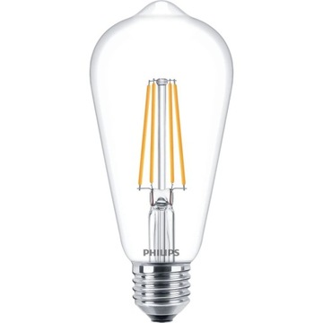 ŻARÓWKA LED E27 FILAMENT VINTIGE RETRO PHILIPS 7W 2700K ciepła ozdobna