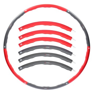 HULA HOP 1,2 КГ 100 СМ HMS HHP002 КРАСНО-СЕРЫЙ