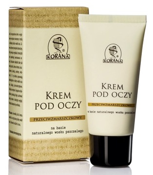 Krem pod oczy przeciwzmarszczkowy 30ml na bazie wosku pszczelego KORANA