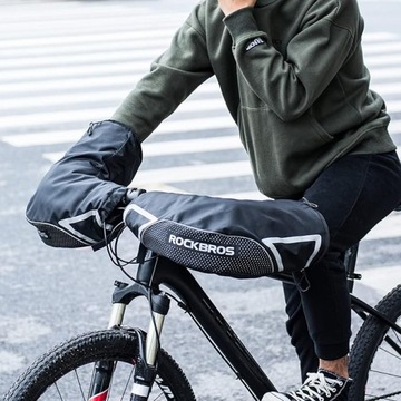 Грелки для рук на руль, велосипед, самокат, защита до -30°C ROCKBROS D39