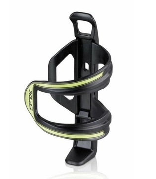 Koszyk na bidon rowerowy XLC BC-S06 / Czarny/Limonka