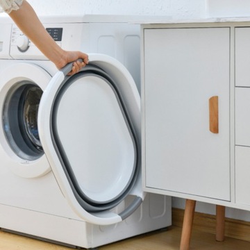 СКЛАДНАЯ КОРЗИНА ДЛЯ БЕЛЬЯ СИЛИКОНОВАЯ ЧАША ВАННА БОЛЬШОЙ ОВАЛЬНЫЙ PELUS 25Л