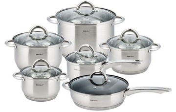 GARNKI STALOWE KINGHoff SILVER 12 ELE KH-4457