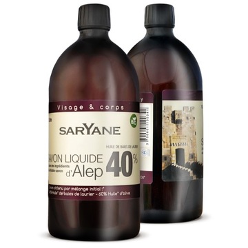 MYDŁO ALEPPO W PŁYNIE LAUROWE 40% SARYANE BIO 1L