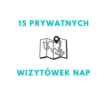 15 личных визитных карточек NAP, SEO