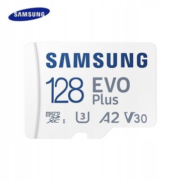 Карта памяти SAMSUNG EVO+ 128 ГБ micro SD 100 МБ/с EVO PLUS + адаптер