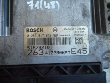 DOBLO II 1,6 JTDM JEDNOTKA 0281017012 51873210