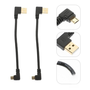 USB ДИАГОНАЛЬ 90 ГРАДУСОВ ДЛЯ ЗАРЯДКИ И СИНХРОНИЗАЦИИ 2 ШТ.