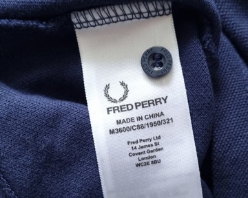 FRED PERRY M3600 TWIN TIPPED Slim Fit Męska Koszulka Polo S