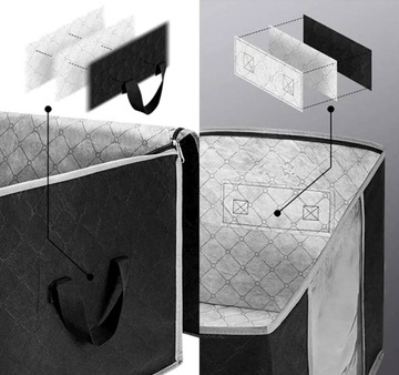 Чехол Большой органайзер под кровать для одежды, постельного белья, сумки, одеяла XL, однотонный