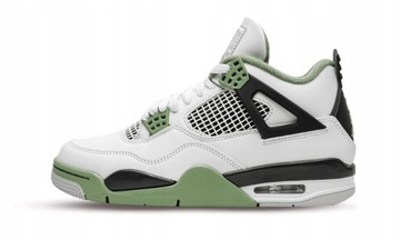 Buty Sportowe NIKE AIR JORDAN 4 SEAFOAM AQ9129-103 White Black Grey r 39