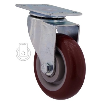 12PPPUB100K2 Koło fi 100 wózek regał komplet 4szt.