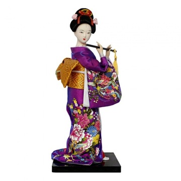 Rzeźba japońskiej gejszy Orientalne starożytne rękodzieło Kabuki 25 cm Styl