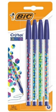 BIC Długopis Cristal Collection 1,0mm 4 x szt