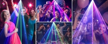 ANIMACYJNY PROJEKTOR LASEROWY OŚWIETLENIE DYSKOTEKOWE W POMIESZCZENIACH