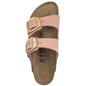 Buty Klapki Damskie Birkenstock Arizona Big Buckle Soft Pink Różowe