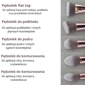 НАБОР ПРОФЕССИОНАЛЬНЫХ КИСТЕЙ ДЛЯ МАКИЯЖА Набор кистей из 10 шт.