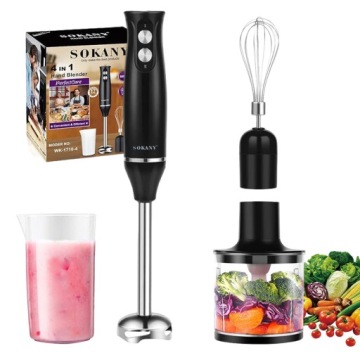 4V1 Tyčový Mixér, Multifunkční Mixér, 500 W, Čepel, Síla Ničení