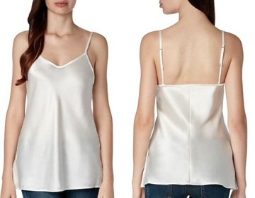 INTIMISSIMI koszulka top JEDWAB bianco latte M/38