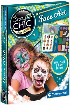 CRAZY CHIC ZESTAW DO MALOWANIA TWARZY CLEMENTONI