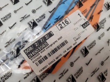 DERBI SENDA SM X-TREME 21r RIGHT Tail Cover Wrap 2H003565