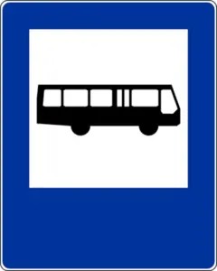 Znak D-15 Przystanek autobusowy - Naklejka Foliowa