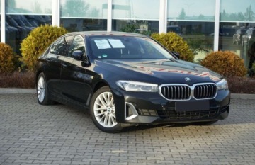 BMW Seria 5 G30-G31 Limuzyna Facelifting 2.0 520i 184KM 2021 BMW Seria 5 Bezwypadek sDrive PHEV XtraBoost Tempomat Asyst. park FV, zdjęcie 1