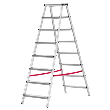 DRABINA ALUMINIOWA DOMOWA 8 STOPNIOWA SCHODKI DWUSTRONNA