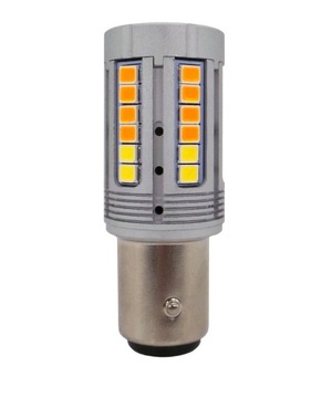 P21/5W LED BAY15D 12V bez błędu biało-pomarańczowa