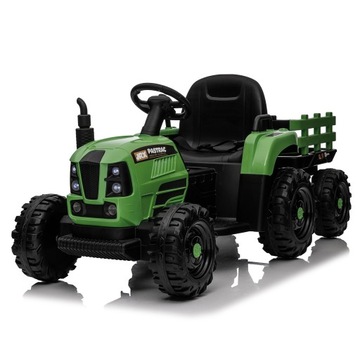 Elektryczny samochodzik dla dzieci, elektryczny traktor z pilotem LED