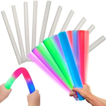 10X MIECZ ŚWIETLNY PIANKOWA PAŁKA ŚWIECĄCA LED PAŁKI LED NA IMPREZĘ KONCERT