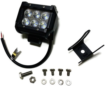 РАБОЧАЯ ЛАМПА 6 СВЕТОДИОДОВ CREE С ГАЛОГЕННОЙ ДИФФУЗИЕЙ