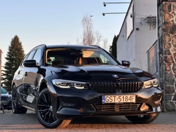 BMW Seria 3 G20-G21 Touring 2.0 320d 190KM 2021 BMW 3er G21 190 KM Automat SportLine Shadow Line / Virtual / BEZWYPADKOWY, zdjęcie 2