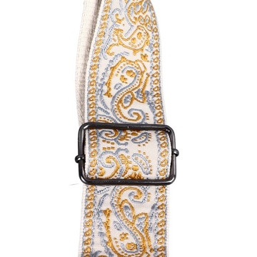 Вышитый ремень для гитары. Расширенный, регулируемый