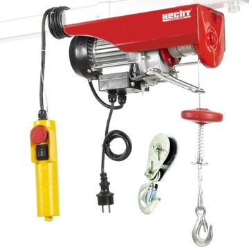 HECHT 8425 ЭЛЕКТРИЧЕСКАЯ ТРОСОВАЯ ЛЕБЕДКА МОЩНОСТЬ 450ВТ НАГРУЗКА 250КГ ТЯГА