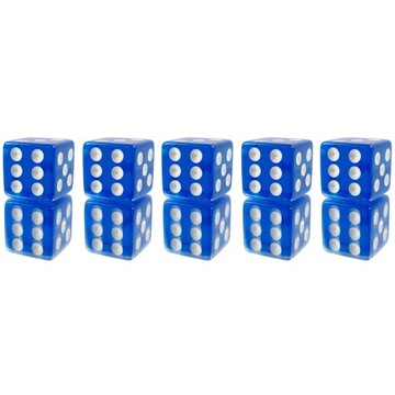 ZESTAW 5 KOSTEK K6 RPG CISZA PRZED BURZĄ KOŚĆ SZEŚCIOŚCIENNA 1,6 CM
