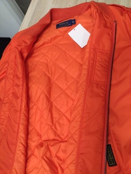 POLO Ralph Lauren _ Pomarańczowa Męska Kurtka Bomber Flej Orange Jacket _L