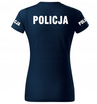 POLICJA T-shirt KOSZULKA damska 100% Bawełna r. XL