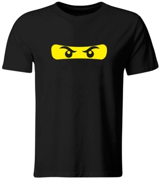 KOSZULKA Z NADRUKIEM NINJA, CZARNA, ROZ. XXL