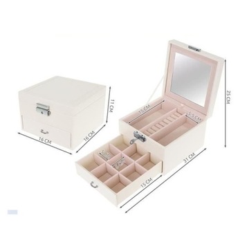 Шкатулка для драгоценностей - белая Beautylushh