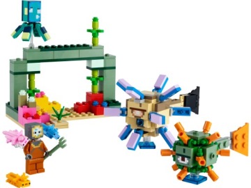 КОНСТРУКТИВНЫЕ КЛОКИ для детей 8 лет LEGO MINECRAFT 21180 Боевой набор