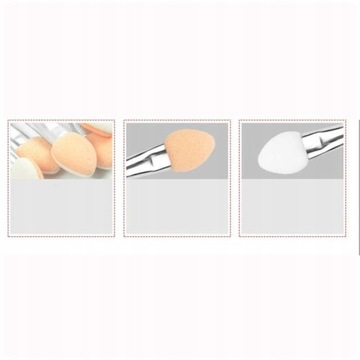 Профессиональная женская губка с двойным концом для глаз, 10 шт./компл.